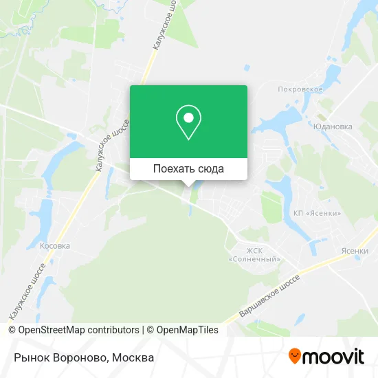 Карта Рынок Вороново
