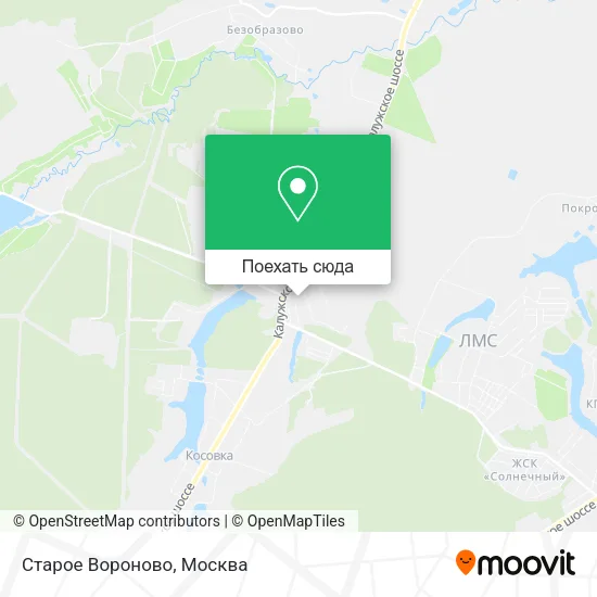 Карта Старое Вороново
