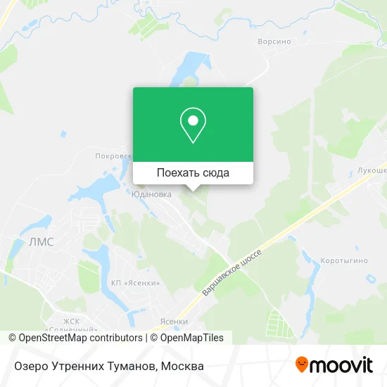 Карта Озеро Утренних Туманов