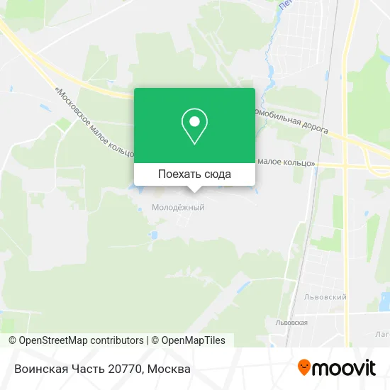 Карта Воинская Часть 20770