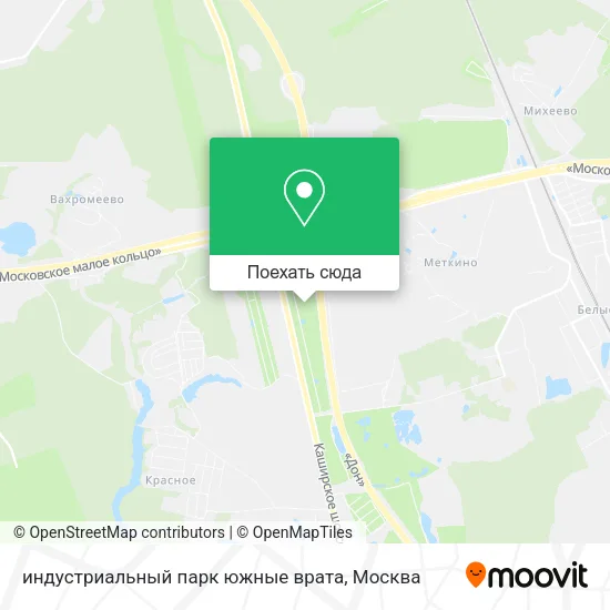Карта индустриальный парк южные врата