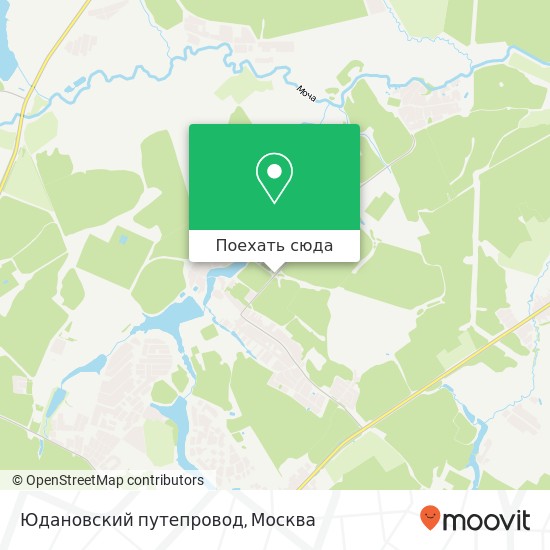 Карта Юдановский путепровод