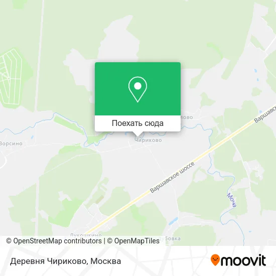 Карта Деревня Чириково