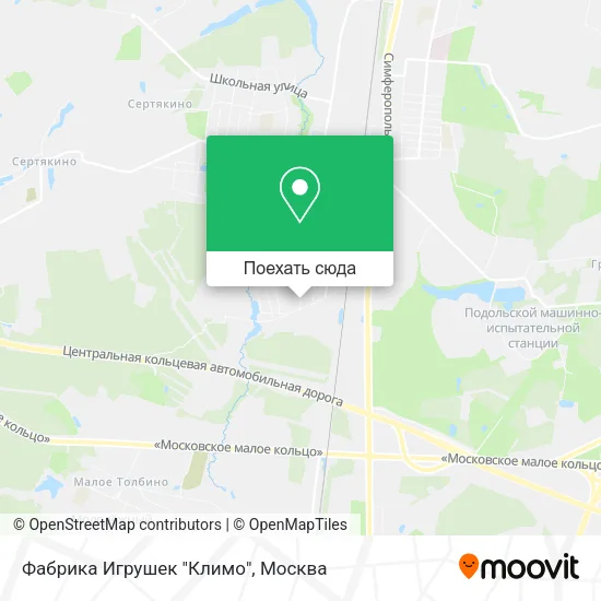Карта Фабрика Игрушек "Климо"