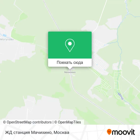 Карта ЖД станция Мачихино