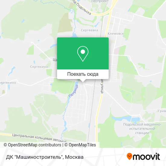Карта ДК "Машиностроитель"