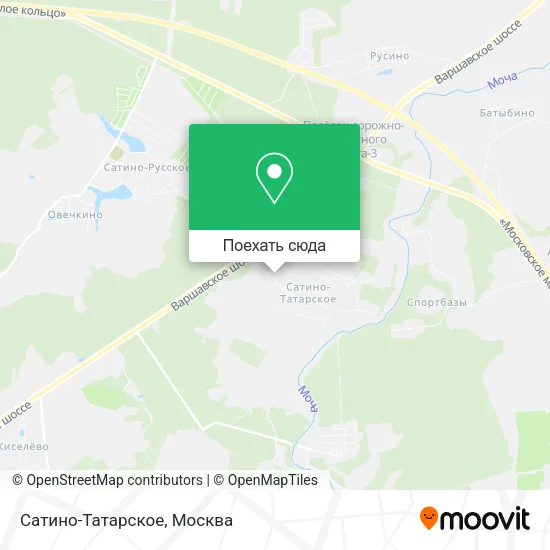 Карта Сатино-Татарское