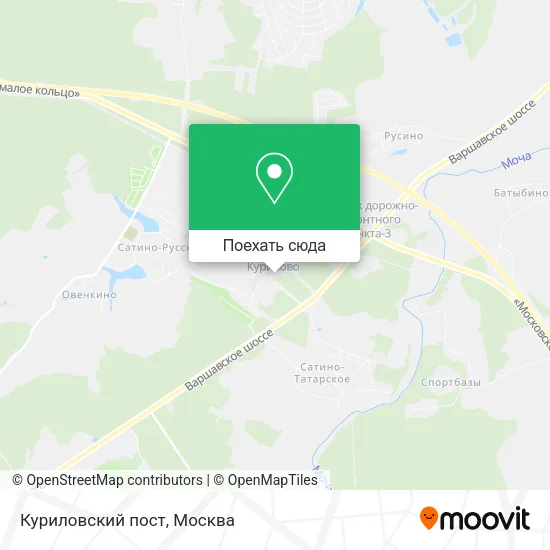 Карта Куриловский пост