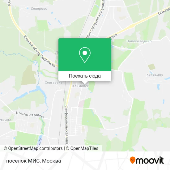 Карта поселок МИС