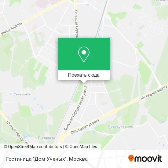 Карта Гостиница "Дом Ученых"