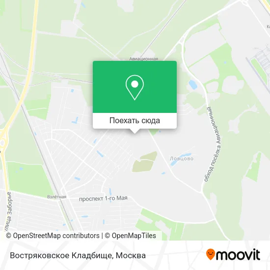 Карта Востряковское Кладбище