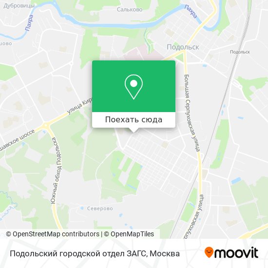 Карта Подольский городской отдел ЗАГС