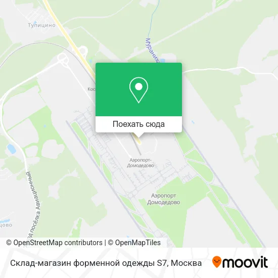 Карта Склад-магазин форменной одежды S7