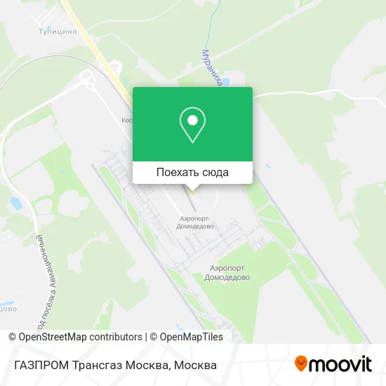 Карта ГАЗПРОМ Трансгаз Москва