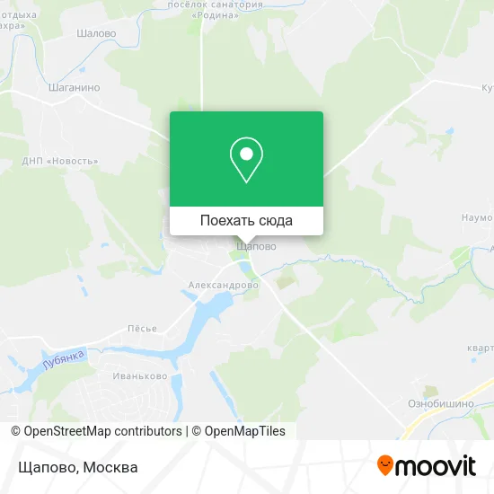 Карта Щапово
