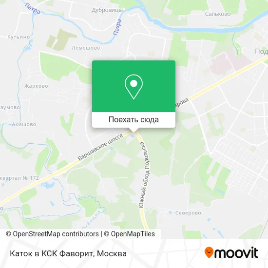 Карта Каток в КСК Фаворит