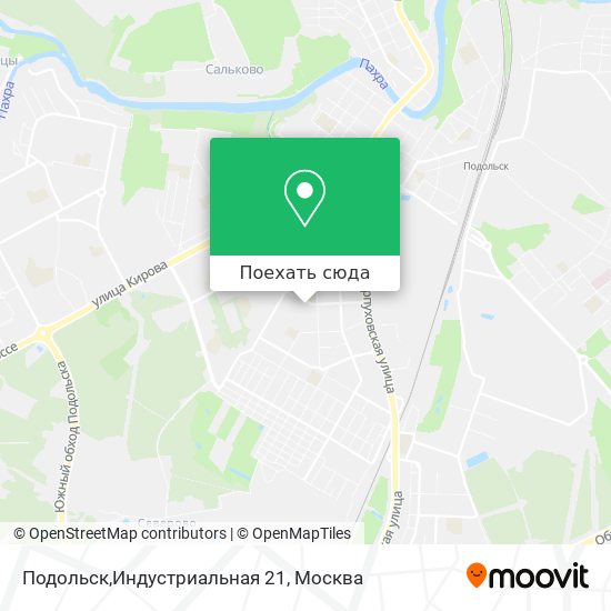 Карта Подольск,Индустриальная 21