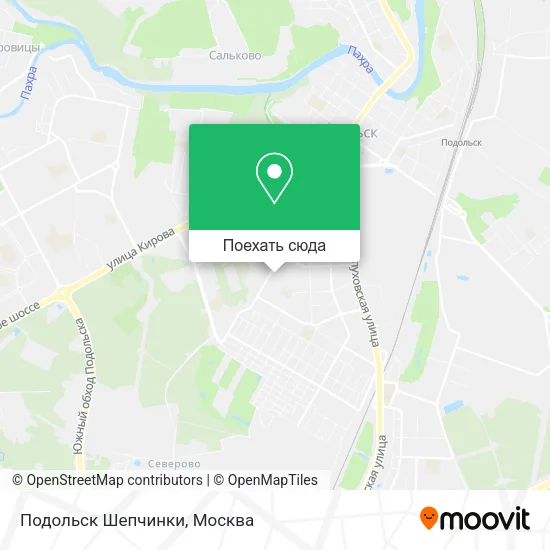 Карта Подольск Шепчинки