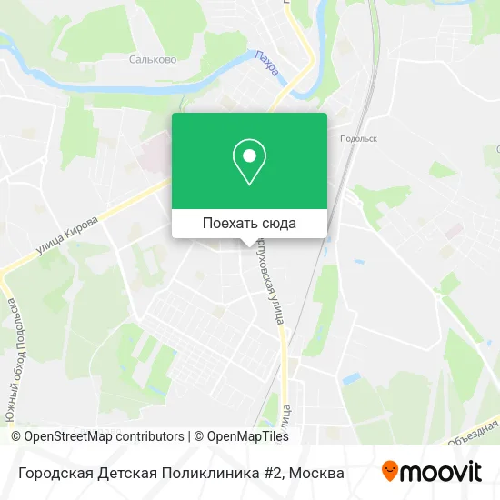 Карта Городская Детская Поликлиника #2