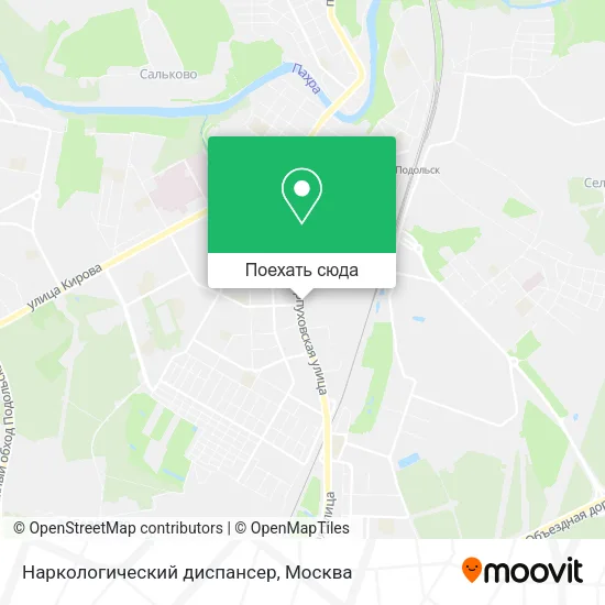 Карта Наркологический диспансер