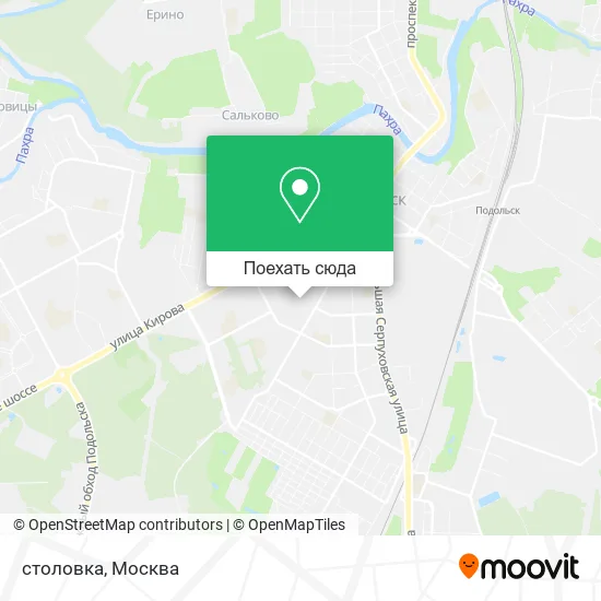 Карта столовка