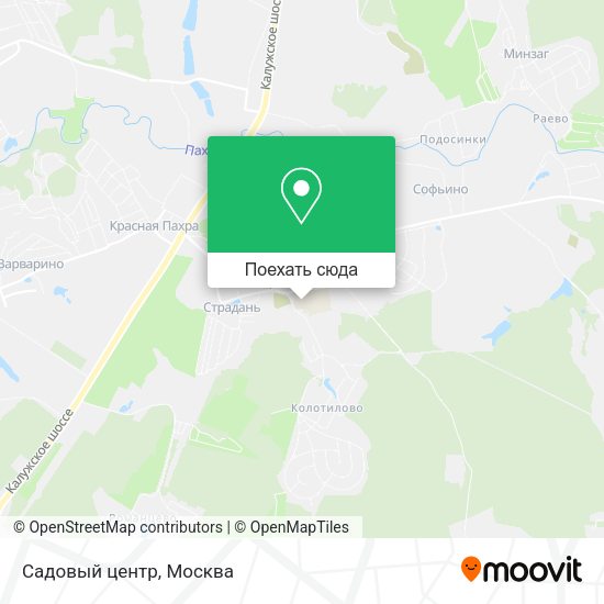 Карта Садовый центр
