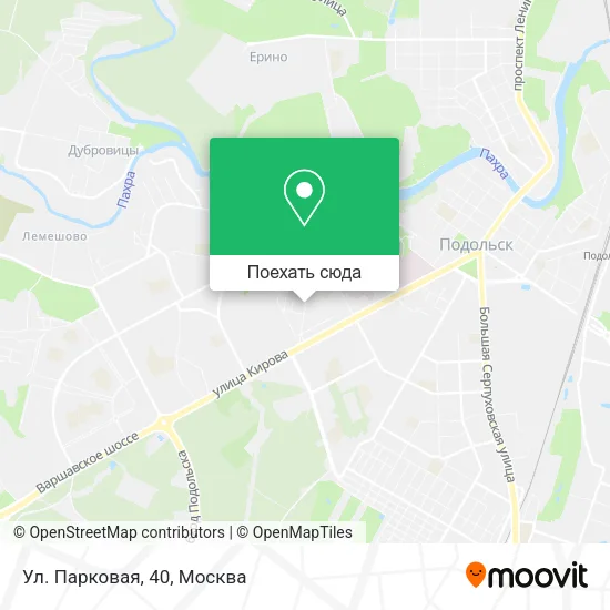 Карта Ул. Парковая, 40