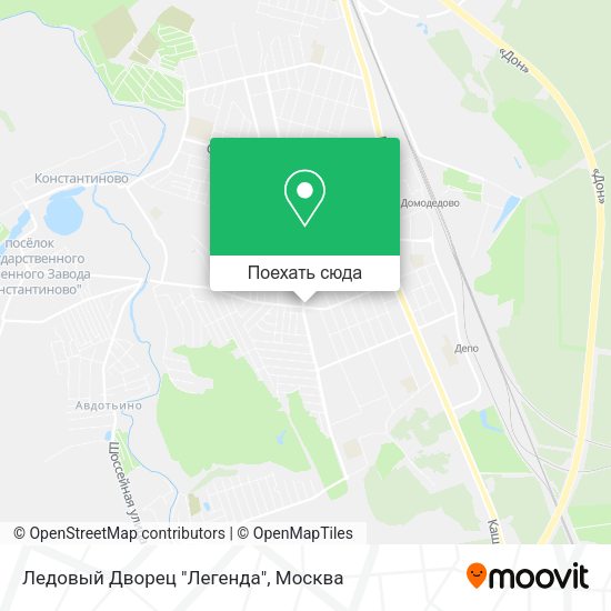 Карта Ледовый Дворец "Легенда"