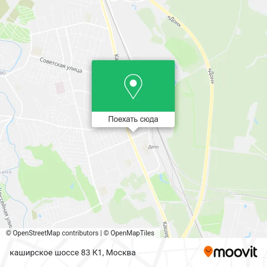 Карта каширское шоссе 83 К1