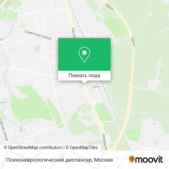 Карта Психоневрологический диспансер