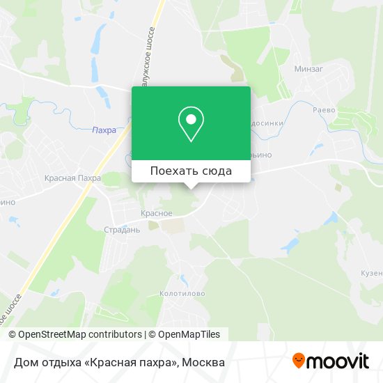 Карта Дом отдыха «Красная пахра»
