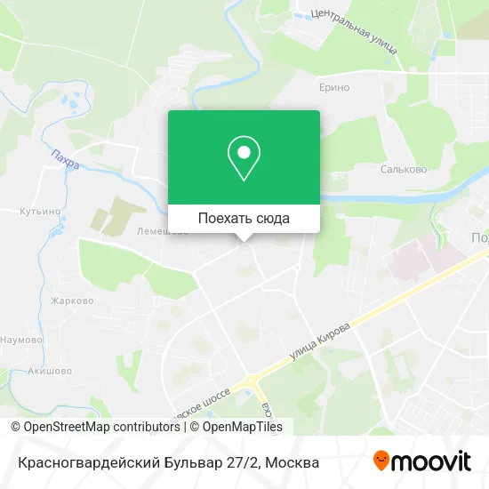 Карта Красногвардейский Бульвар 27/2