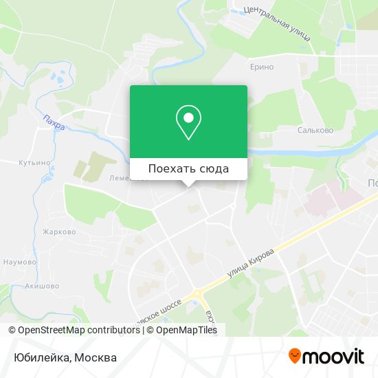 Карта Юбилейка