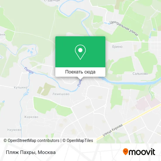 Карта Пляж Пахры