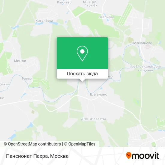 Карта Пансионат Пахра
