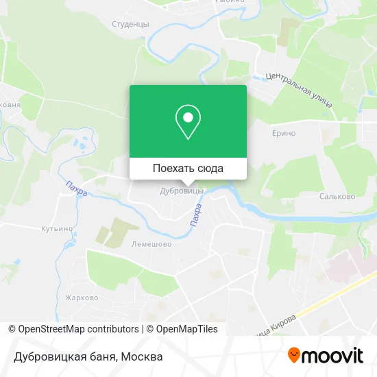 Карта Дубровицкая баня