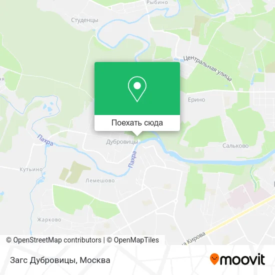 Карта Загс Дубровицы