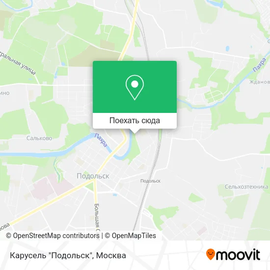 Карта Карусель "Подольск"