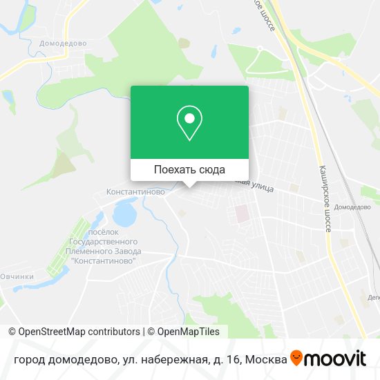 Карта город домодедово, ул. набережная, д. 16