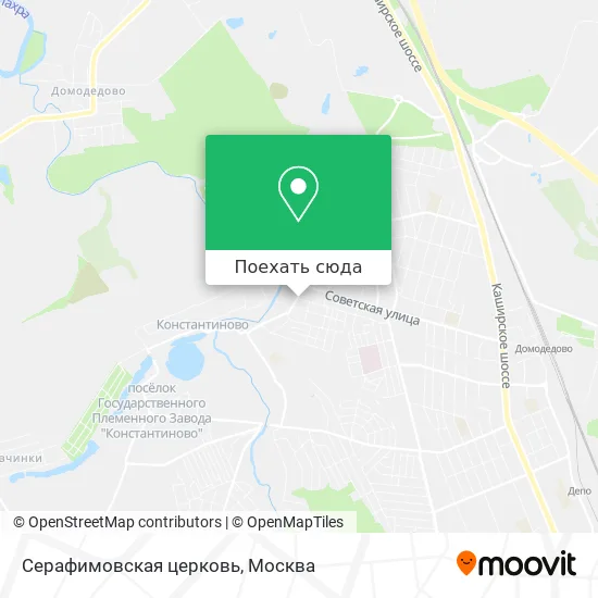 Карта Серафимовская церковь
