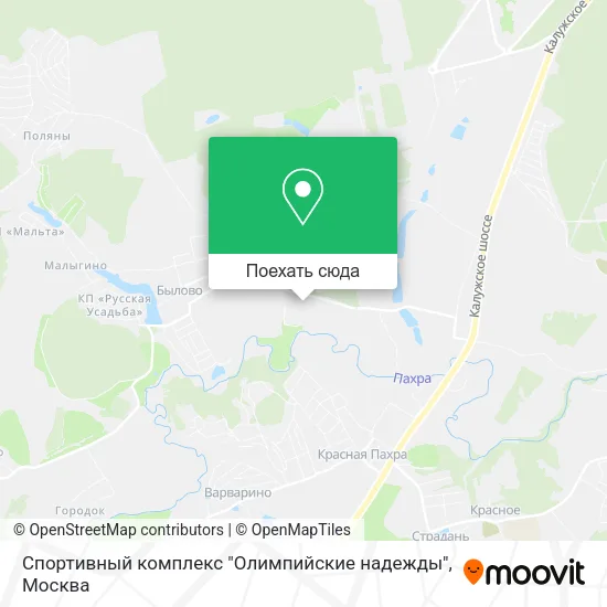 Карта Спортивный комплекс "Олимпийские надежды"