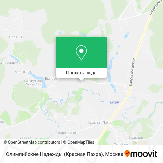 Карта Олимпийские Надежды (Красная Пахра)