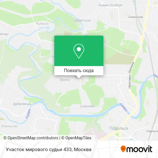 Карта Участок мирового судьи 433