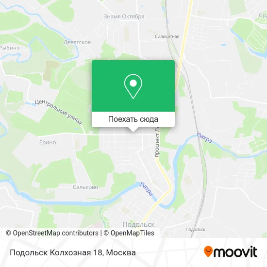 Карта Подольск Колхозная 18