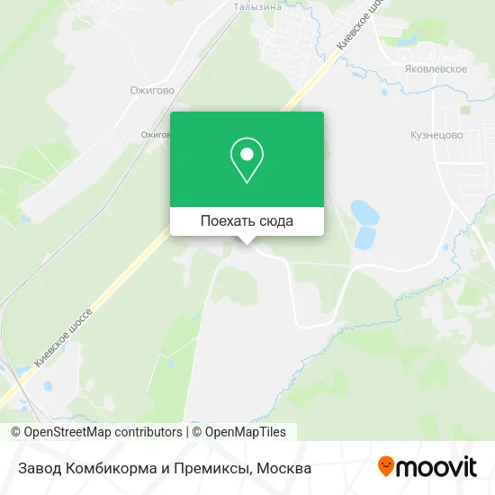 Карта Завод Комбикорма и Премиксы