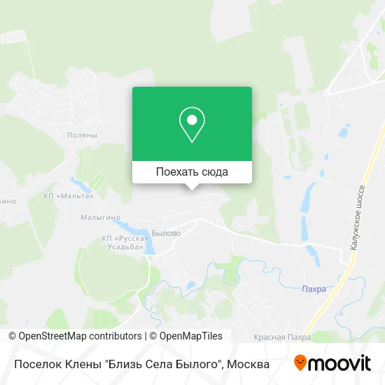Карта Поселок Клены "Близь Села Былого"