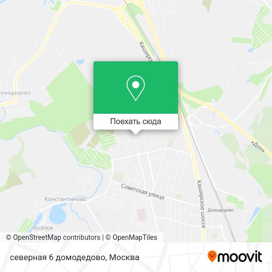 Карта северная 6 домодедово