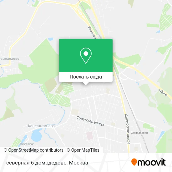 Карта северная 6 домодедово