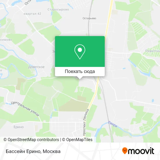 Карта Бассейн Ерино