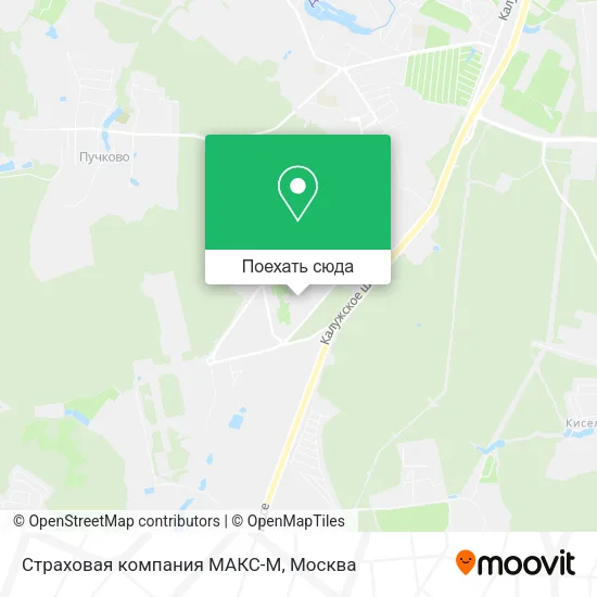 Карта Страховая компания МАКС-М